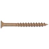Reliable Fasteners Treated Wood Screws - Bugle Head - Square Drive - Brown Ceramic - #8 dia x 1 1/2-in L - 500-Pack