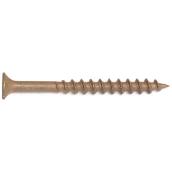 Reliable Fasteners Treated Wood Screws - Bugle Head - Square Drive - Brown Ceramic - #8 dia x 2-in L - 3000-Pack