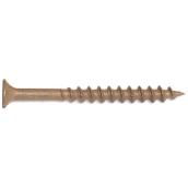 Reliable Treated Wood Screws with Bugle Head and Coarse Thread - #8 x 3-in - Brown - Box of 1500