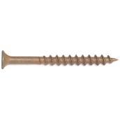 Reliable Fasteners Treated Wood Screws - Bugle Head - Square Drive - Brown Ceramic - #10 dia x 3 1/2-in L - 500-Pack