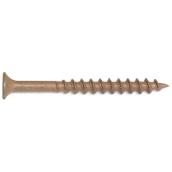 Vis pour bois traité Attaches Reliable, tête trompette, empreinte carrée, brunes, no 8 x 1 1/2 po L., boîte de 5000