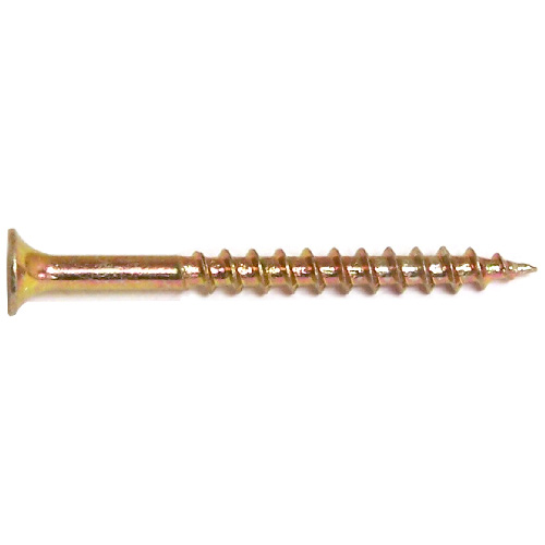 Reliable Fasteners Multi-Purpose Wood Screws - Yellow Zinc - Square Drive - Box Of 100 - #8 x 4-in