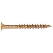 Reliable Fasteners Bugle-Head Wood Screws - Yellow Zinc - #2 Square Drive - 1000 Per Pack - #8 x 4-in