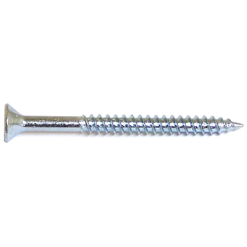 Reliable Fasteners Flat Head Wood Screws - #7 x 1/4-in - Zinc-Plated - 14 Per Pack - Square Drive