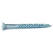 Reliable Fasteners Flat Head Steel Wood Screws - White - Square Drive - 100 Per Pack - #8 x 1 1/4-in