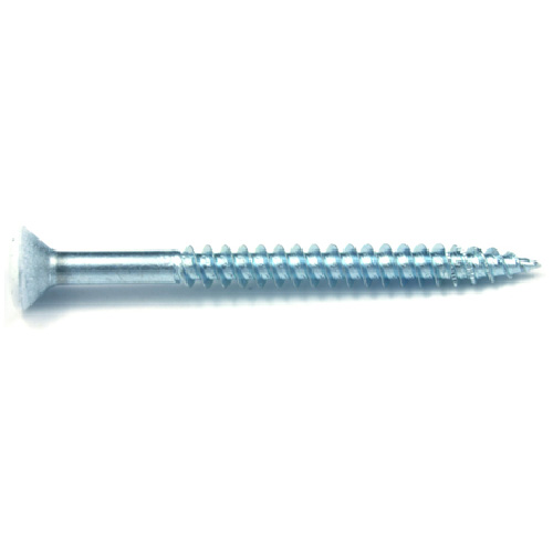 Reliable Fasteners Flat White-Painted Head Wood Screws - #8 x 2 1/2-in - Square Drive - Steel - 100 Per Pack