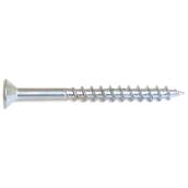 Reliable Fasteners Zinc-Plated Flat-Head Wood Screws - #6 x 1 1/2-in - Square Drive - Steel - 15 Per Pack