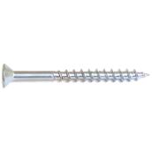 Reliable Fasteners Zinc-Plated Flat-Head Wood Screws - #8 x 1-in - Square Drive - Partial Thread - 18 Per Pack