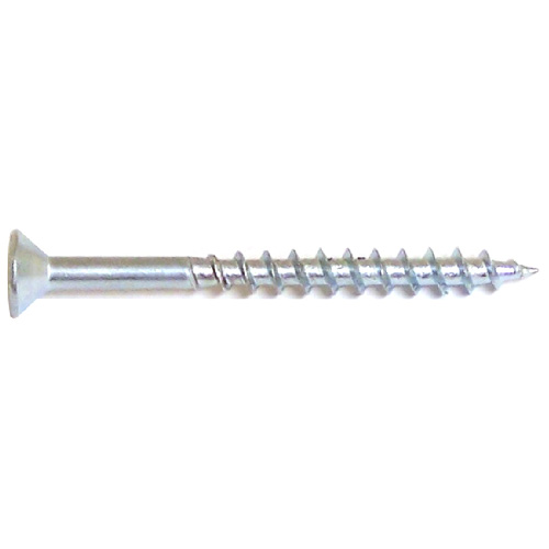 Reliable Fasteners Zinc-Plated Flat-Head Wood Screws - #8 x 2-in - Square Drive - Partial Thread - 10 Per Pack