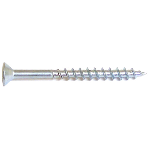 Reliable Fasteners Zinc-Plated Flat-Head Wood Screws - #6 x 5/8-in - Square Drive - Full Thread - 100 Per Pack