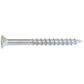 Reliable Fasteners Zinc-Plated Flat-Head Wood Screws - #6 x 1 1/2-in - Square Drive - Partial Thread - 100 Per Pack