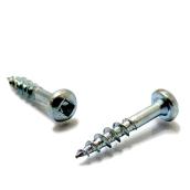 Reliable Fasteners Zinc-Plated Pan-Head Wood Screws - #8 x 9/16-in - Square Drive - Full Thread - 20 Per Pack