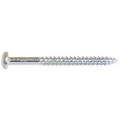 Reliable Pan-Head Wood Screws - #7 - 5/8-in - Zinc-Plated - Square Drive - 100 Per Pack