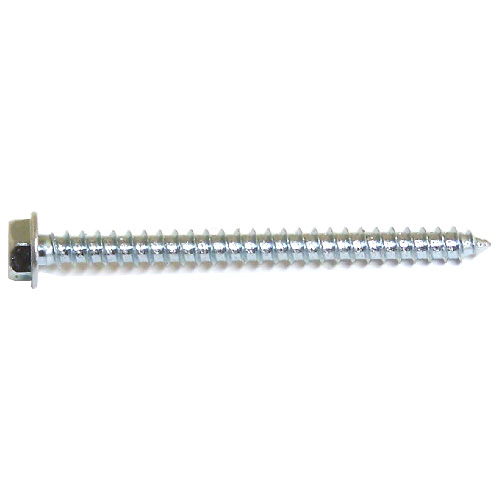 Reliable Fasteners Zinc-Plated Hex with Washer Screw - #8 x 2-in - Self-Tapping - Type A - 100 Per Pack