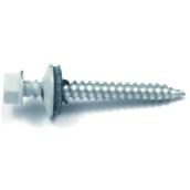 Bone White Hex-Head with Washer Screws - #9 x 1" - 400/Box