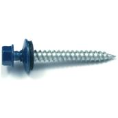 Reliable Hex Head Metal Roofing Screws with Neoprene Washer - Dacrotized - Heron Blue - 500 Per Pack - #9 x 1 1/2-in