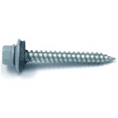 Reliable Fasteners Hex Head Metal Roofing Screws with Neoprene Washer - Dacrotized - Grey - 400 Per Pack - #9 x 1-in