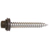 Reliable Fasteners Colored Roof Metal Screws with Neoprene Washer - #9 x 2-in L - 1/4-in Hex Drive - 400 Per Pack