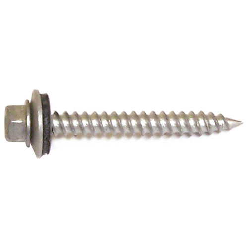 Reliable Fasteners Metal Screws - Dacrotized Steel - Hex Head with Naoprene Washer - #9 dia x 2-in L - 400-Pack