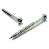 Reliable Fasteners Zinc-Plated Pan-Head Wood Screws - #8 x 1 1/8-in - Square Drive - Hi-Low Thread - 100 Per Pack