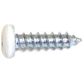 Reliable Fasteners Metal Screws - White Painted Pan Head - Steel - Square Drive - #8 dia x 1-in L - 500-Pack