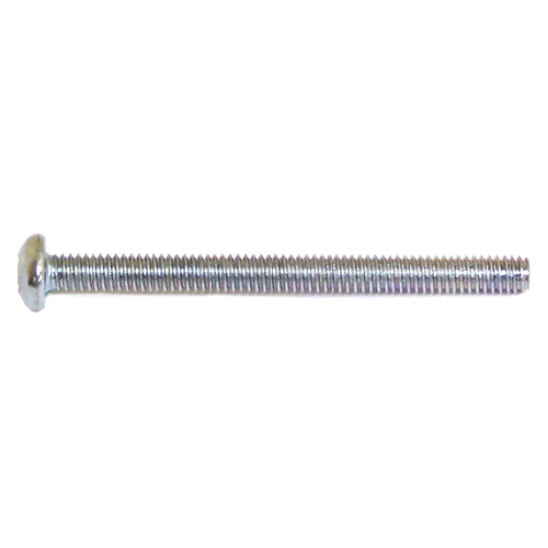 Vis à tête cylindrique de Reliable, no 10, 1/4 po, Quadrex no 2, paquet de 100, plaquées zinc