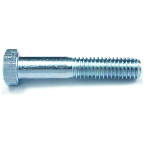 Reliable Fasteners Hex-Head Zinc-Plated Bolt - 7/16-in x 5-in - Blunt Point - Grade 5 - 50 Per Pack