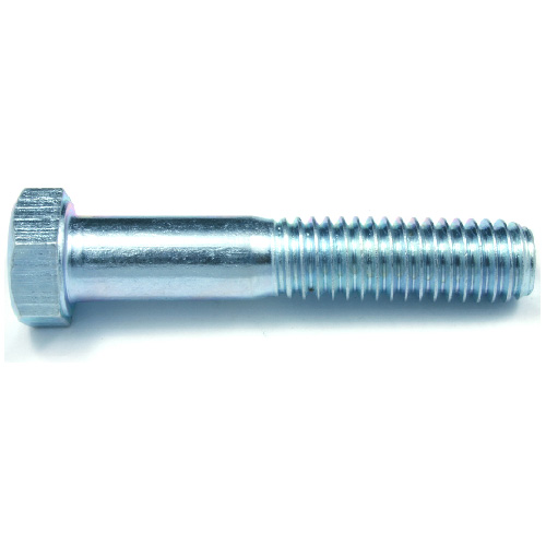 Reliable Fasteners Hex-Head Zinc-Plated Bolt - 1/2-in x 4-in - Blunt Point - Grade 5 - 50 Per Pack