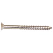 Reliable Fasteners Flat Head Screws - #8 x 2-in - 100 Per Pack - Stainless Steel - Square Drive
