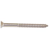 Reliable Fasteners Flat Head Screws - #10 x 1-in - Square Drive - Stainless Steel - 100 Per Pack
