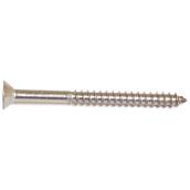 Reliable Fasteners Flat Head Screws - #12 x 1 1/4-in - 100 Per Pack - Stainless Steel - Square Drive