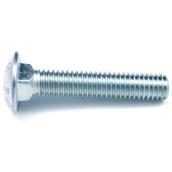 Reliable Fasteners Round Head Carriage Bolts - 3/8-16 Dia x 12-in L - Full Thread - Zinc Plated - 25 Per Pack