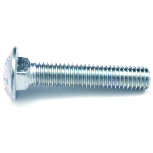 Reliable Fasteners Round Head Carriage Bolts - 1/2-13 Dia x 1 1/2-in L - Full Thread - Zinc Plated - 50 Per Pack