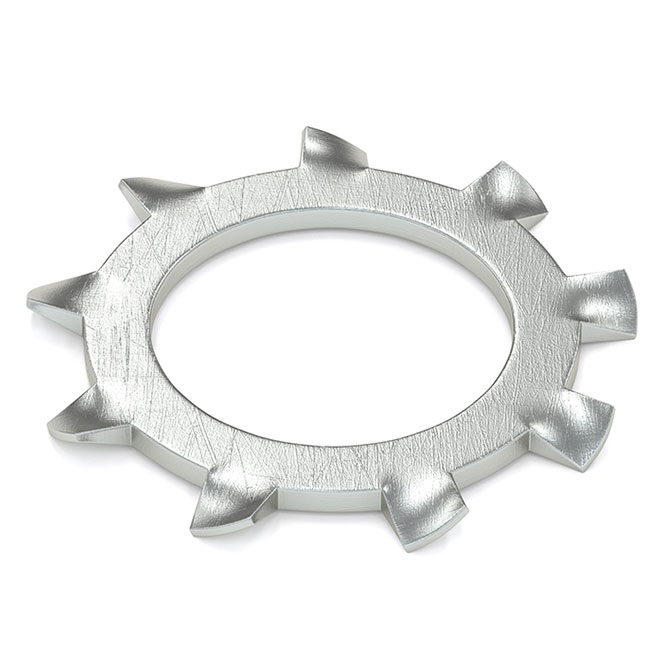 Rondelle de blocage à dents externes d'Attaches Reliable, 1/4 po de diamètre, zinguée, paquet de 20