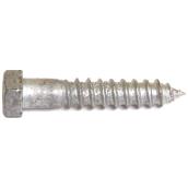 Reliable Fasteners Hex-Head Hot-Dip Galvanized Steel Lag Bolt - 1/4-in x 3-in - Self-Tapping - 50 Per Pack