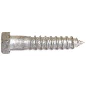 Reliable Fasteners Hex-Head Hot-Dip Galvanized Steel Lag Bolt - 1/4-in x 4 1/2-in - Self-Tapping - 50 Per Pack