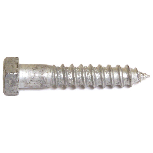 Reliable Fasteners Hex-Head Hot-Dip Galvanized Steel Lag Bolt - 1/4-in x 5 1/2-in - Self-Tapping - 50 Per Pack