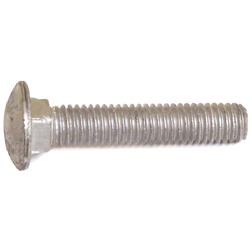 Reliable Fasteners Round Head Carriage Bolts - 3/8-16 Dia x 6-in - Full Thread - Galvanized Steel - 25 Per Pack