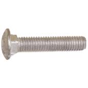 Reliable Fasteners Round Head Carriage Bolts - 3/8-16 Dia x 10-in - Full Thread - Galvanized Steel - 10 Per Pack