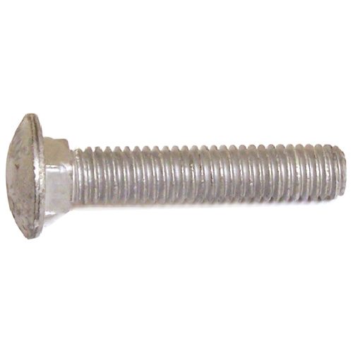 Reliable Fasteners Round Head Carriage Bolts - 1/2-13 Dia x 3-in - Full Thread - Galvanized Steel - 25 Per Pack