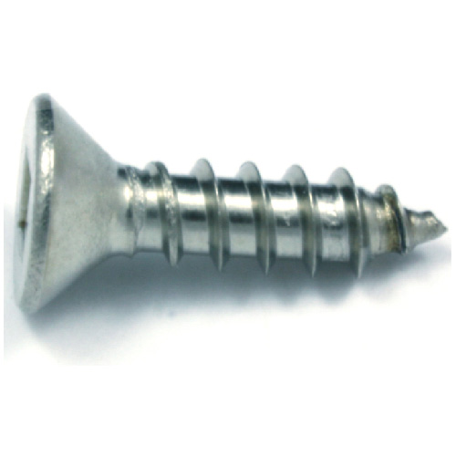 Reliable Fasteners Flat-Head Stainless Steel Square Screw - #8 x 1/2-in - Self-Tapping - Type A - 8 Per Pack