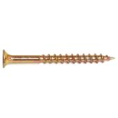 Reliable Fasteners Yellow Zinc All-Purpose Bugle-Head Wood Screws - #8 x 1 1/2-in - Square Drive - 6500 Per Pack