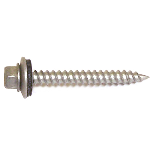 Reliable Fasteners Roof Metal Screws - Hex Head with Steel and Neoprene Washer - #9 dia x 2-in L - 5-Pack