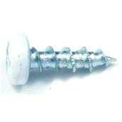 Reliable Fasteners White-Painted Pan-Head Wood Screws - #8 x 9/16-in - Quadrex Drive - Full Thread - 100 Per Pack