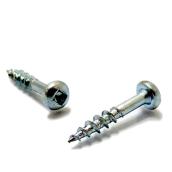 Reliable Fasteners Zinc-Plated Pan-Head Wood Screws - #8 x 9/16-in - Square Drive - Full Thread - 100 Per Pack