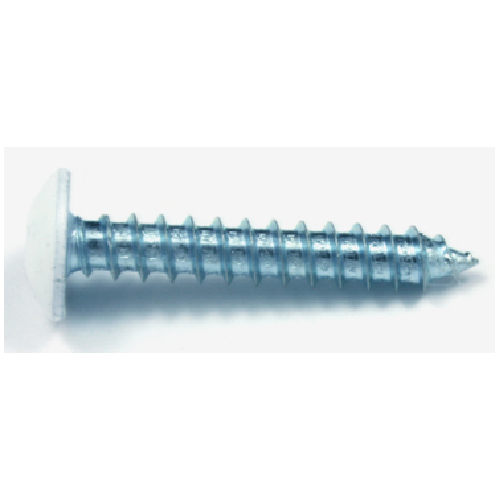 Reliable Fasteners Metal Screws - White Painted Truss Head - Steel - Square Drive - #10 dia x 3/4-in L - 500-Pack