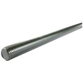 Reliable Fasteners Threaded Rod - Zinc - Yellow Tip - 72-in L x 3/8-in dia