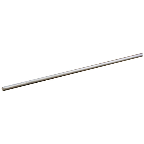 Tige non filetée Attaches Reliable, plaquée zinc, extrémité jaune, 36 po de long x 3/4 po de diamètre