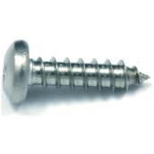 Vis à tête ronde, inox, n° 6, 1/2