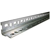 Reliable Fasteners Perforated Slotted Angle Bar - Galvanized Steel - 3-ft L x 1 1/2-in W x 5/64-in T